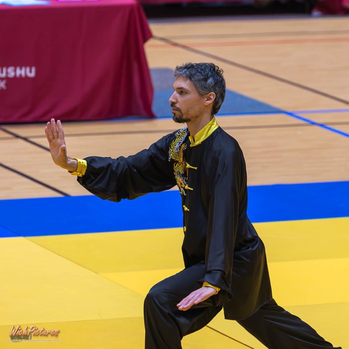 Alexandre Guillouard à l'open de france wushu sanda et taolu de la ffk Eaubonne 2024