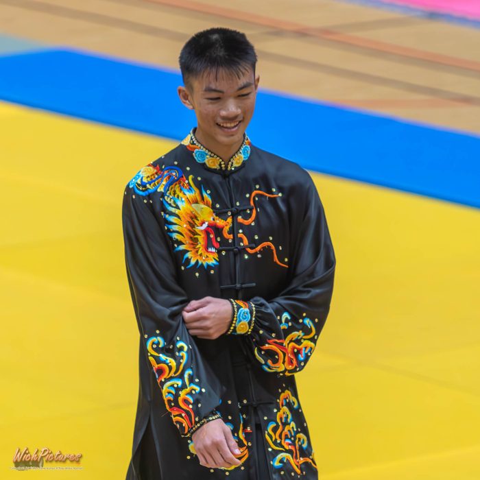 Yann nguyen à l'open de france wushu sanda et taolu de la ffk Eaubonne 2024