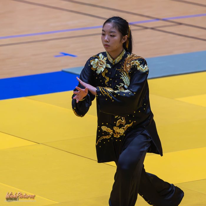 Rubis nguyen à l'open de france wushu sanda et taolu de la ffk Eaubonne 2024