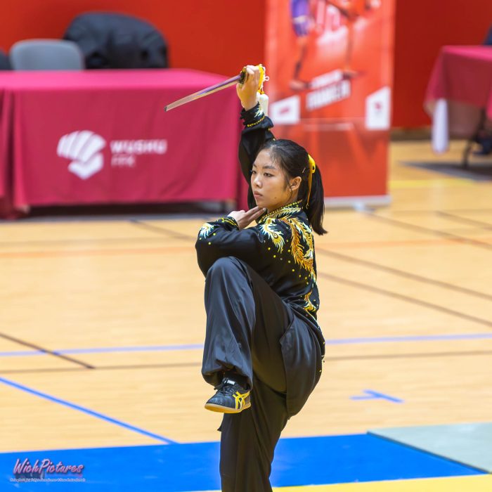 Rubis nguyen à l'open de france wushu sanda et taolu de la ffk Eaubonne 2024