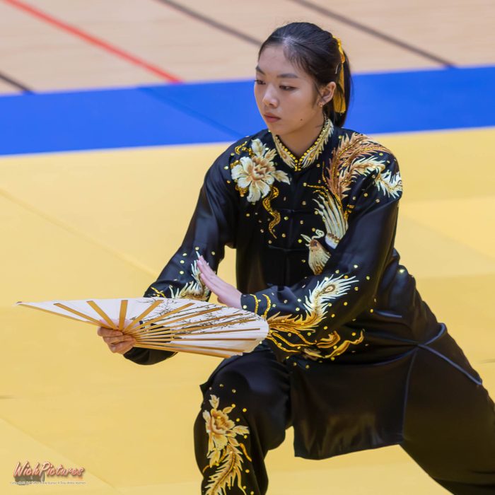 Rubis nguyen à l'open de france wushu sanda et taolu de la ffk Eaubonne 2024